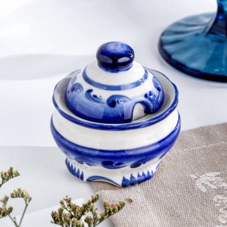 Equipment stand "Eastern Railway", Gzhel, Porcelain, 25x11 cm-12