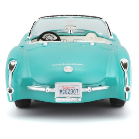 MASTO DIE-CAST 1957 Chevrolet Corvette machine, opening doors, 1:24, turquoise color-3