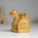Piggy bank Polystone "Snake of Good luck with a chest" 8x8x9.5 cm