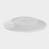 Plate ceramic pies of the “poppy”, d = 17.5 cm, white color
