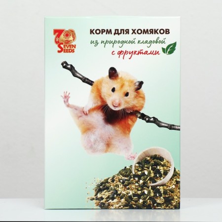 Seven Seeds Feed for Hamsters, with Fruits, 500 g-1