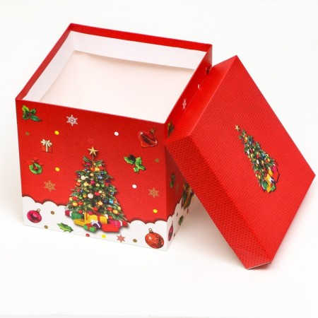 Self -assembly box "Christmas tree" 15 x 15 x 15 cm-3
