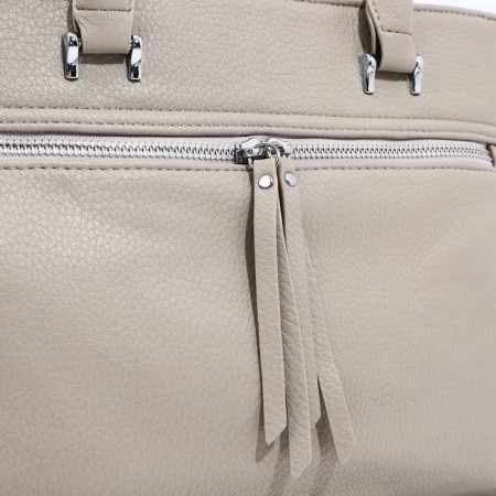 Luggage bag on lightning, 2 external pockets, color gray color-3