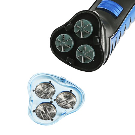 Elektrifvita "Yaromir" Yar-101, 3 watts, rotor, 3 heads, trimmer, battery, black-blue-3