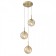 Suspended lamp Citilux "Tommy" CL102033, 33x33x35 cm, 3x40W, E14, brown color