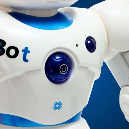 Karl robot, on the radio control, interactive, light, sound effects, works from the battery-9