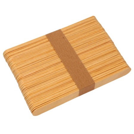 Medical, wooden, grinded spatula, 150x18x1.8, 100 pieces in packaging-1