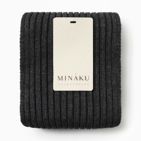 Women's scarf minku, gray color, 180*18-1