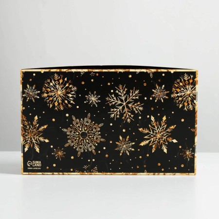 Box for eclairs with inserts “Let the desires come true”, 25.2 x 15 x 7 cm, New Year-6