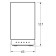 Table glass, glass; chrome - rhinestones, lineag