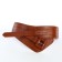 Women's belt, width 11 cm, leather buckle, red color