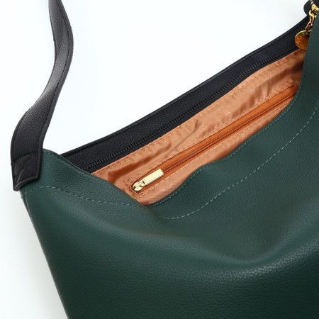Women's bag-bag on lightning, green/black color-4