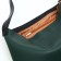 Women's bag-bag on lightning, green/black color