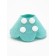 Veterinary collar made of felt "chamomile", size XS, turquoise