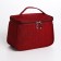 Cosmetic bag with lightning, burgundy color