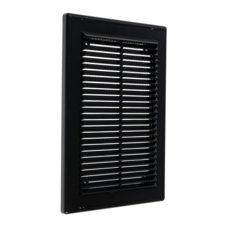 Ventilation grate "Vento" 1825VR, 180x250 mm, with a grid, detachable, black-1