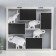 Photo frame plastic in 4 photos 10x15 cm "Four Elephants" White 39x42 cm