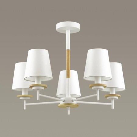 Betsy chandelier, e14 5x40W, white color, tree-2