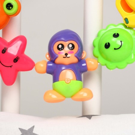 Stretching on the stroller/crib "friendship", 3 toys, color mix, crush me-1