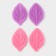 Mold "Foliage", silicone, 2 parts, 7 × 4.5 cm, color mix