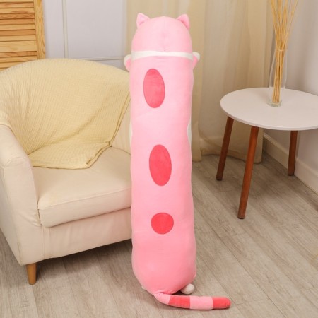 Skill of a soft toy "cat", 130 cm, pink color-3