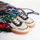 Back for shoes on the lace, black/multi -colored color