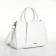 Women's bag with lightning, white color