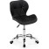 Computer chair Trizor Metal/Eco -leather, Chrome/Black 53x53x69 cm