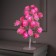 LED bush "Pink roses" 45 cm, 24 LED, constant glow, 220 V, glow warm white