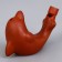 Ceramic "Dolphinchik" whistle for painting 3.3x6.5x4.7cm