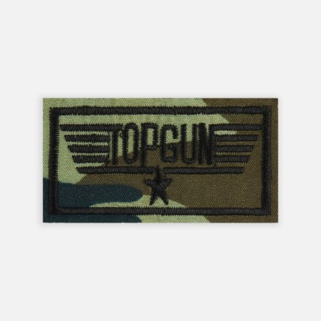 Термоаппликация «Topgun», 6,3 × 3,3 см, цвет милитари-1