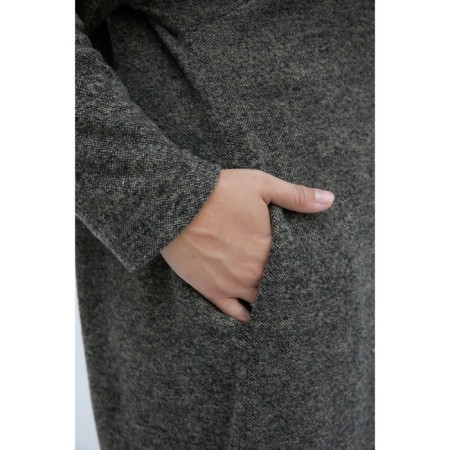Female dress, size 64, dark green color-5