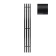 Terminus quatro electric heated towel rail "Prof", 1600x210 mm, Black Muar
