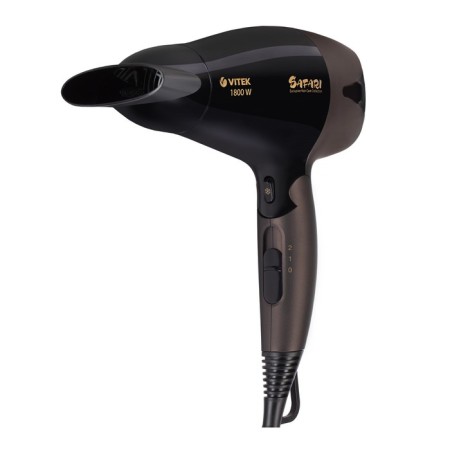 Feng Vitek VT-1304, folding, 1800 watts, 2 modes, 1 nozzle, holl. air, ionization, cord 1.8m 78131-2