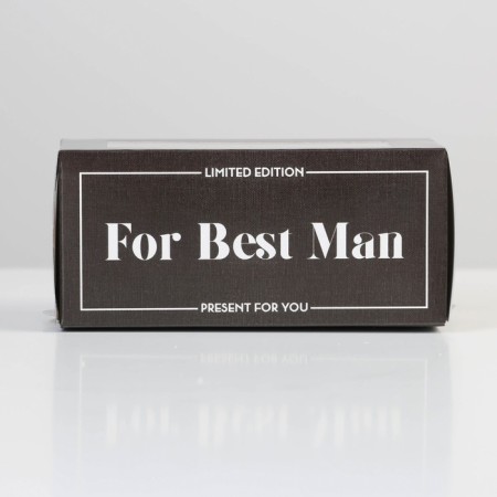 Makarun box, confectionery packaging “For Best Man”, 12 x 5.5 x 5.5 cm-1