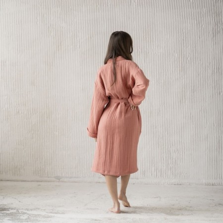Shifu robe, size m, terracotta color-3