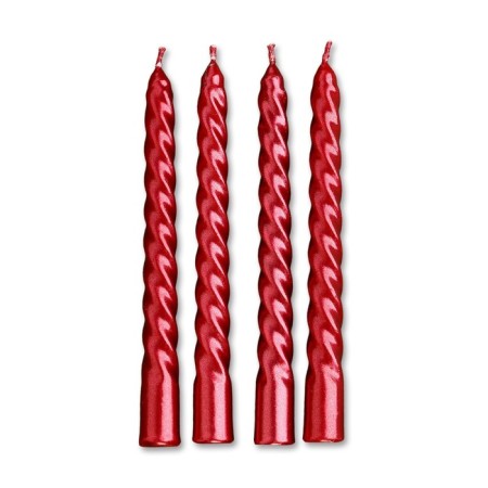Candles twisted "Happy New Year", 4 pcs, 6.8 x 16 x 2 cm-3