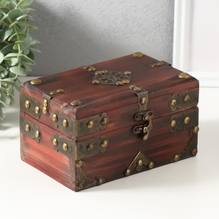 Casket chest "Adeline" red 17.5x11x9.5 cm