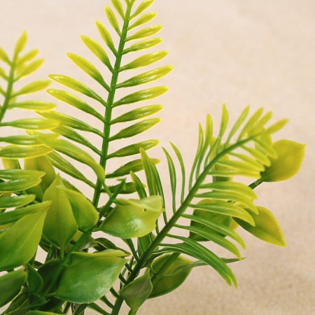 Set of artificial plants for aquarium (2 pcs), 15.5 cm-3
