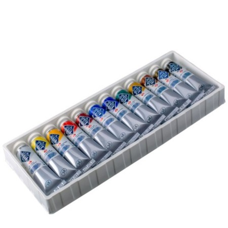 Temporary paints in tubes, set of 12 colors x 18 ml, ZHK "Master class", 16412095-1