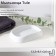 Tule soap dish, 12.5 × 9.1 × 2.6 cm, color is light gray