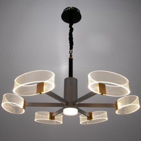 Chandelier 1698/6 LED 124W 3000-6000K silver 71x71x50 cm Bayerlux-1