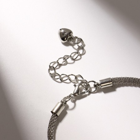 Hams's hand “Margeri” Bracelet, white color in silver, l = 19 cm-2