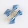 Hair crab with textile decor "tender", 6 x 4 x 3.2 cm