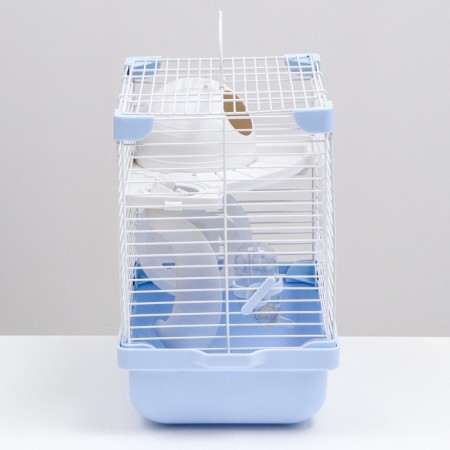 The cage for rodents is equipped, 27 x 19 x 28 cm, blue-2