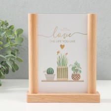 Photo frame wood in 1 photo 10x15 cm 