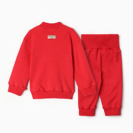 Kit for children (jumper, trousers) minku color red, height 80-86 cm-8
