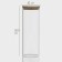 Glass Bank for bulk products with a bamboo cover "Eco", 1.9 l, 10 × 28.5 cm