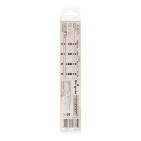 Set of protein brushes 5 pieces, calligrata No. 4 (round No.: 1, 2, 3, 4, 5), wooden handle, in the pencil case-5