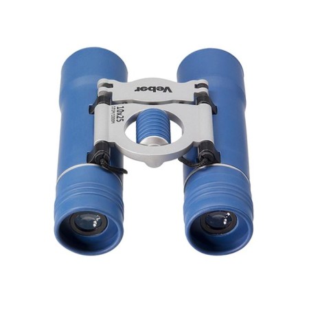 Binoculars VEBER SPORT New BN, 10 × 25, blue / silver color-2